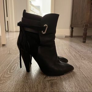 Leather booties